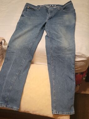Wrangler Cool Blue Straight Leg Blue Jeans
